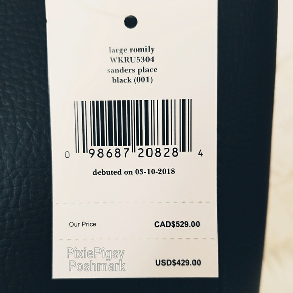 LAST 1 Kate Spade Large Romily Stud Tote Purse Bag - Picture 5 of 7